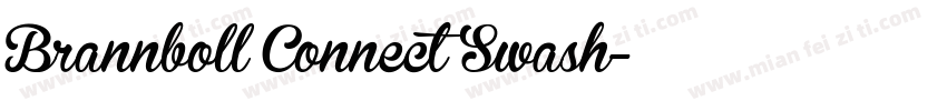 Brannboll Connect Swash字体转换